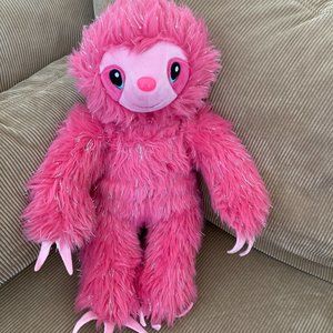 Build A Bear 18" Sloth Plush Pink Sequin Sparkle Stuffed Animal 2019.